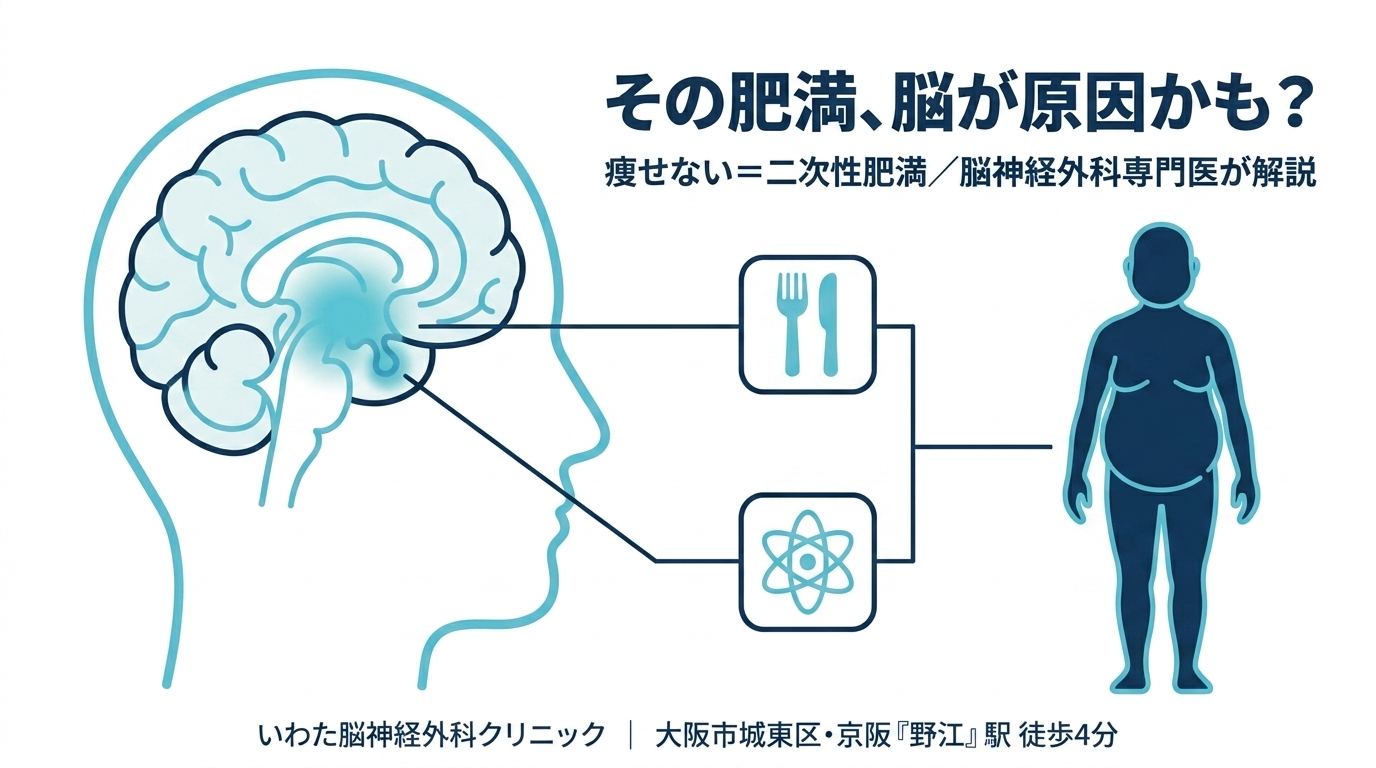 ダイエットしても痩せないのは脳の病気かも？二次性肥満と下垂体・視床下部を脳神経外科専門医が解説