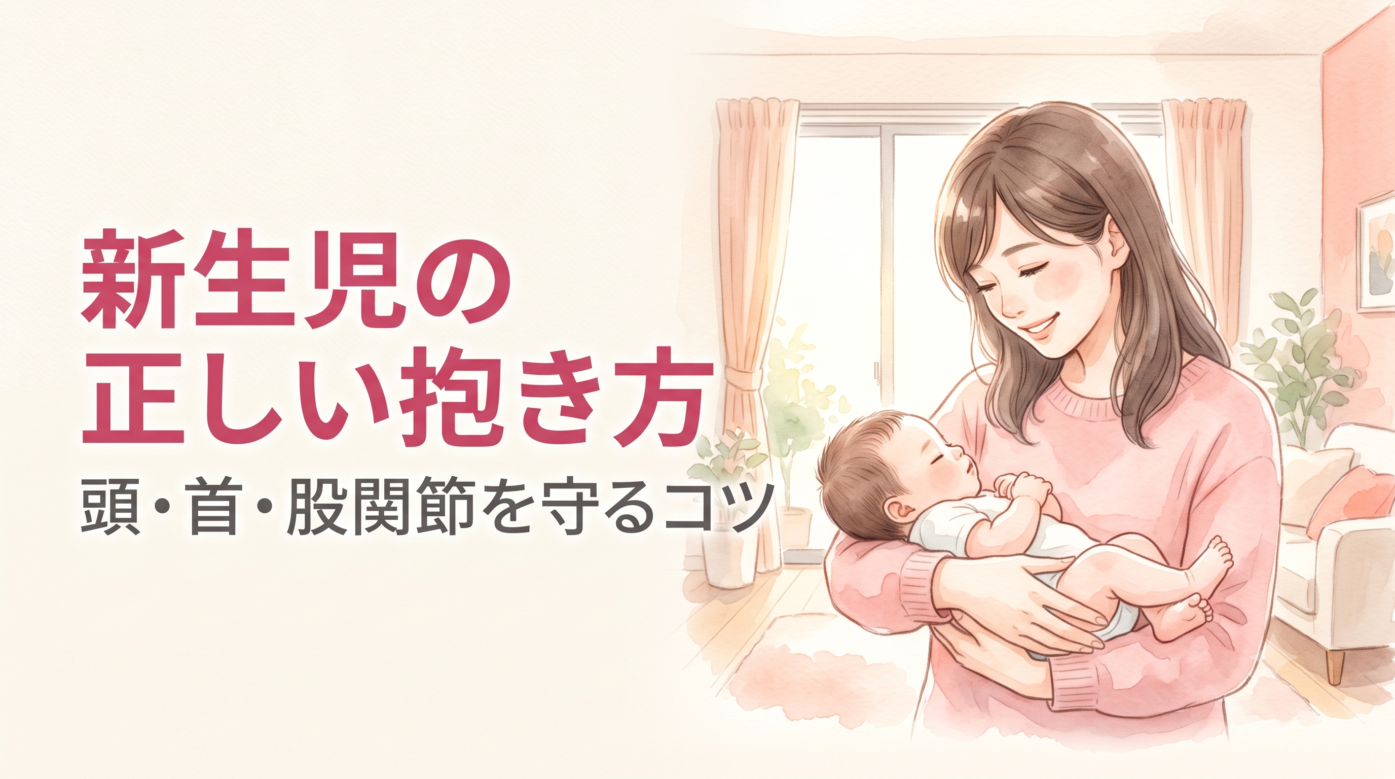 新生児の正しい抱き方｜頭・首・股関節を守るコツ