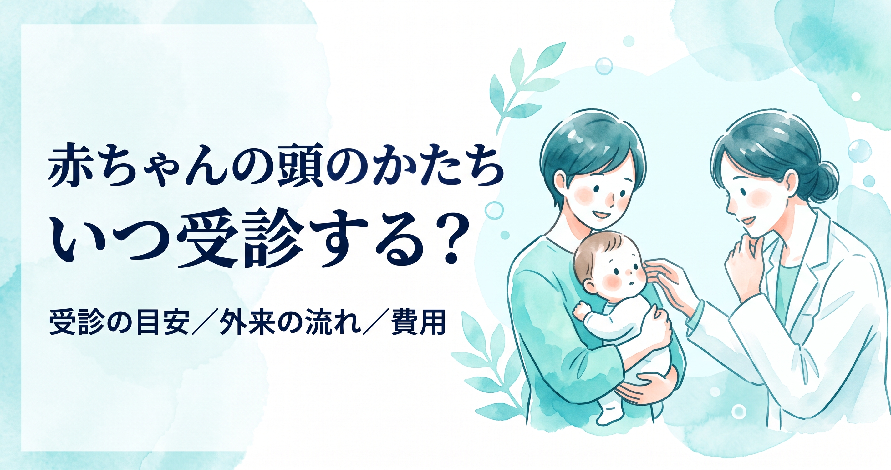 赤ちゃんの頭のかたち、いつ受診する？受診の目安と外来の流れ